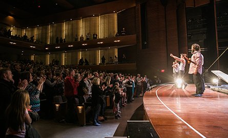 Performers on stage